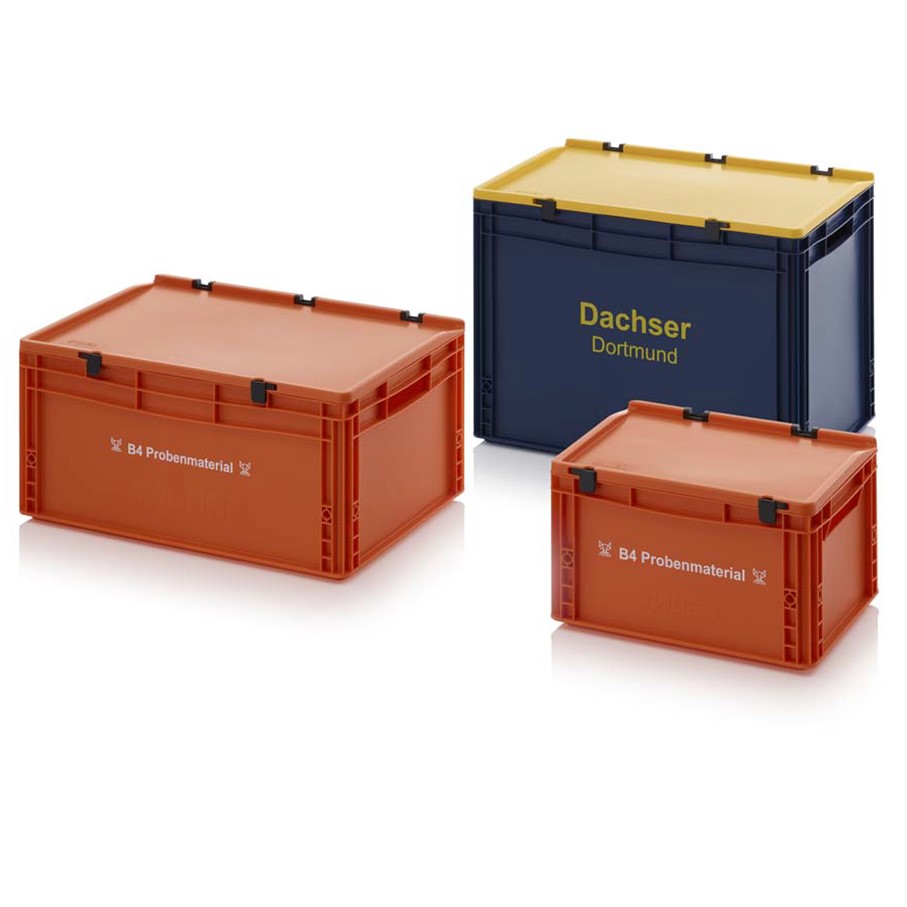 eurocontainers with hinge lid
